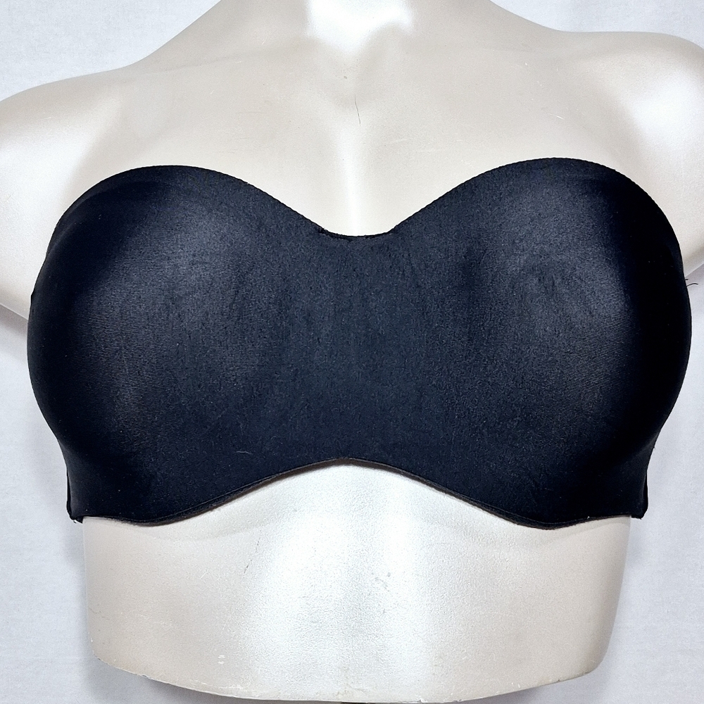 36C Lilyette 939 Tailored Strapless Underwire‎ Bra Black